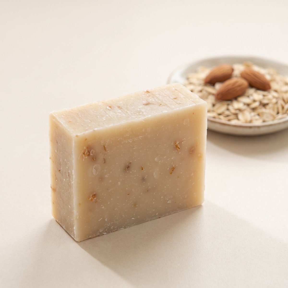 Unboxed Oatmeal Honey Almond soap bar
